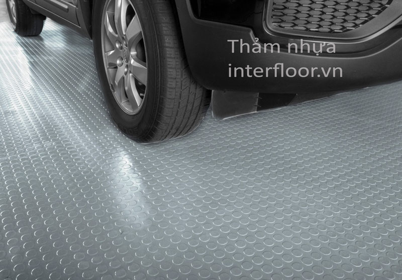 Thảm nhựa nhà tắm nút tròn