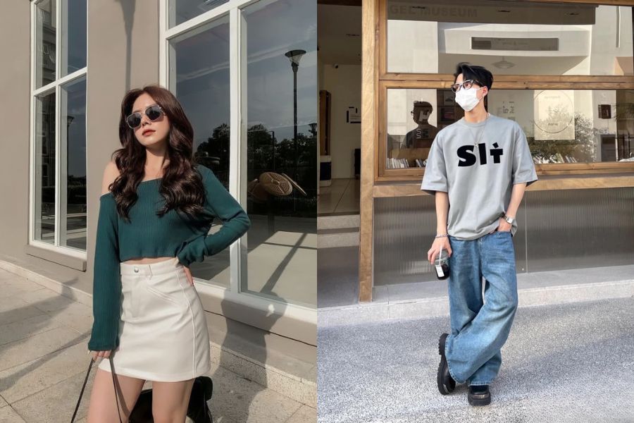 tạo dáng tay chống hông