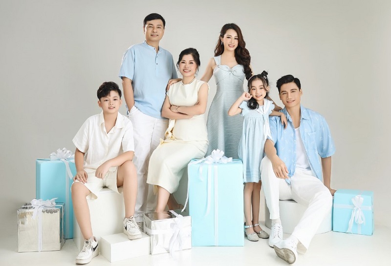 chup anh gia dinh kieu han quoc