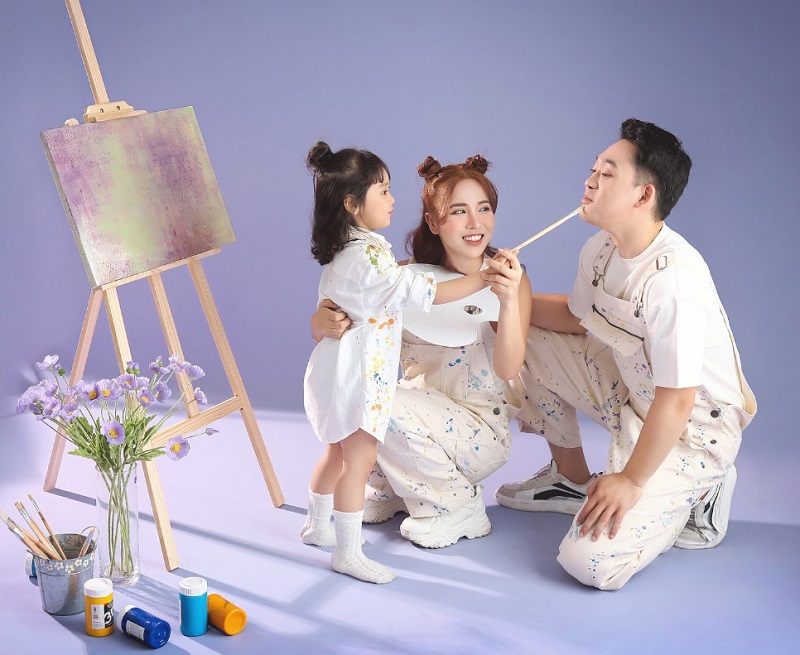 chup anh gia dinh kieu han quoc