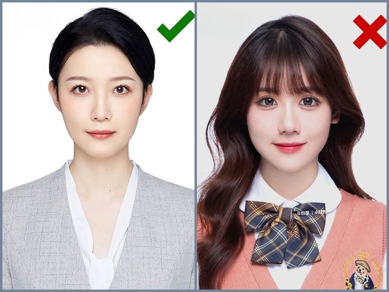 chụp ảnh hộ chiếu mặc áo gì