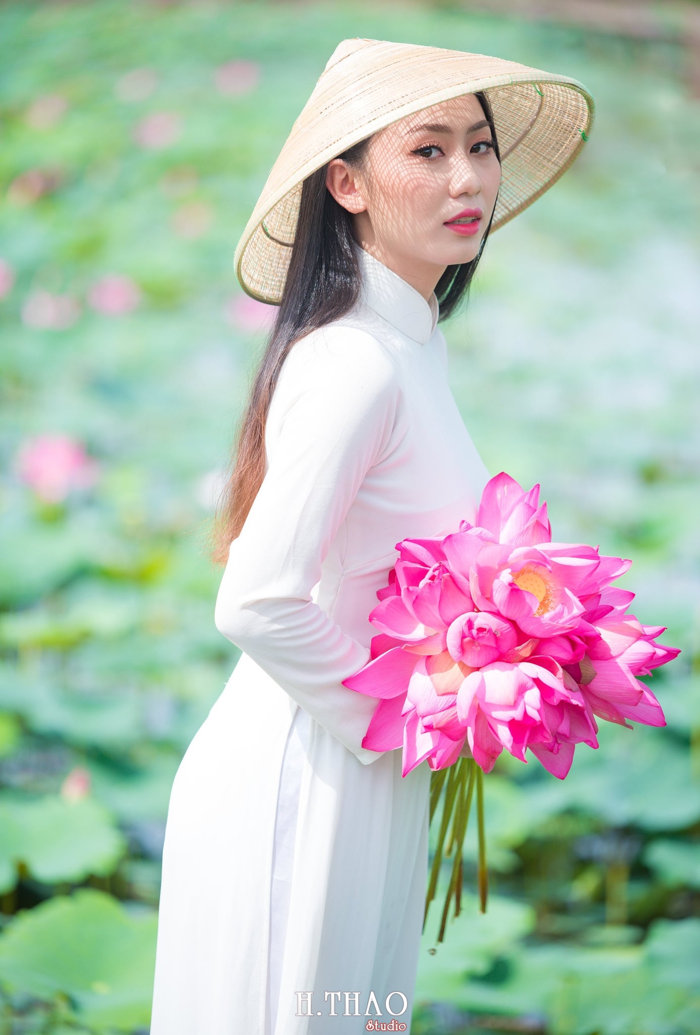 Chup hinh hoa sen 5 - Tháng 6, chụp hình với hoa sen tại Tam đa quận 9 - Tp.HCM