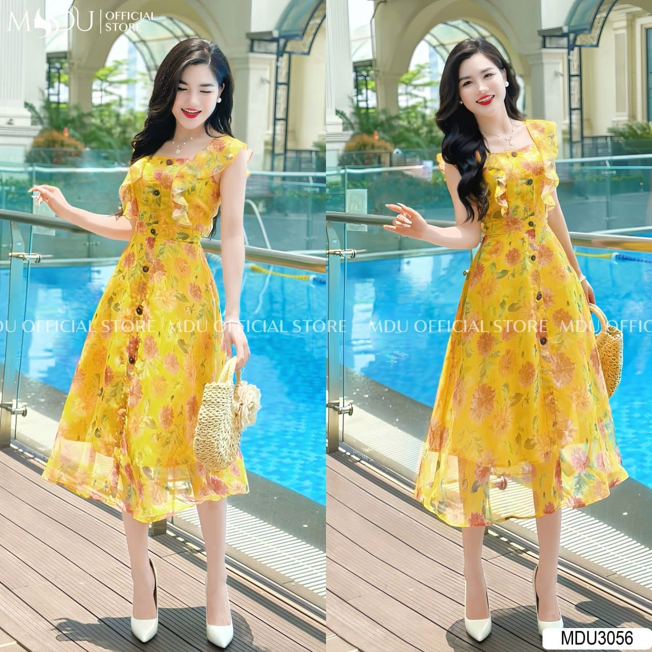 Tại Sao Váy Maxi Hoa Nhí Đi Biển Khiến Chị Em Phát Cuồng