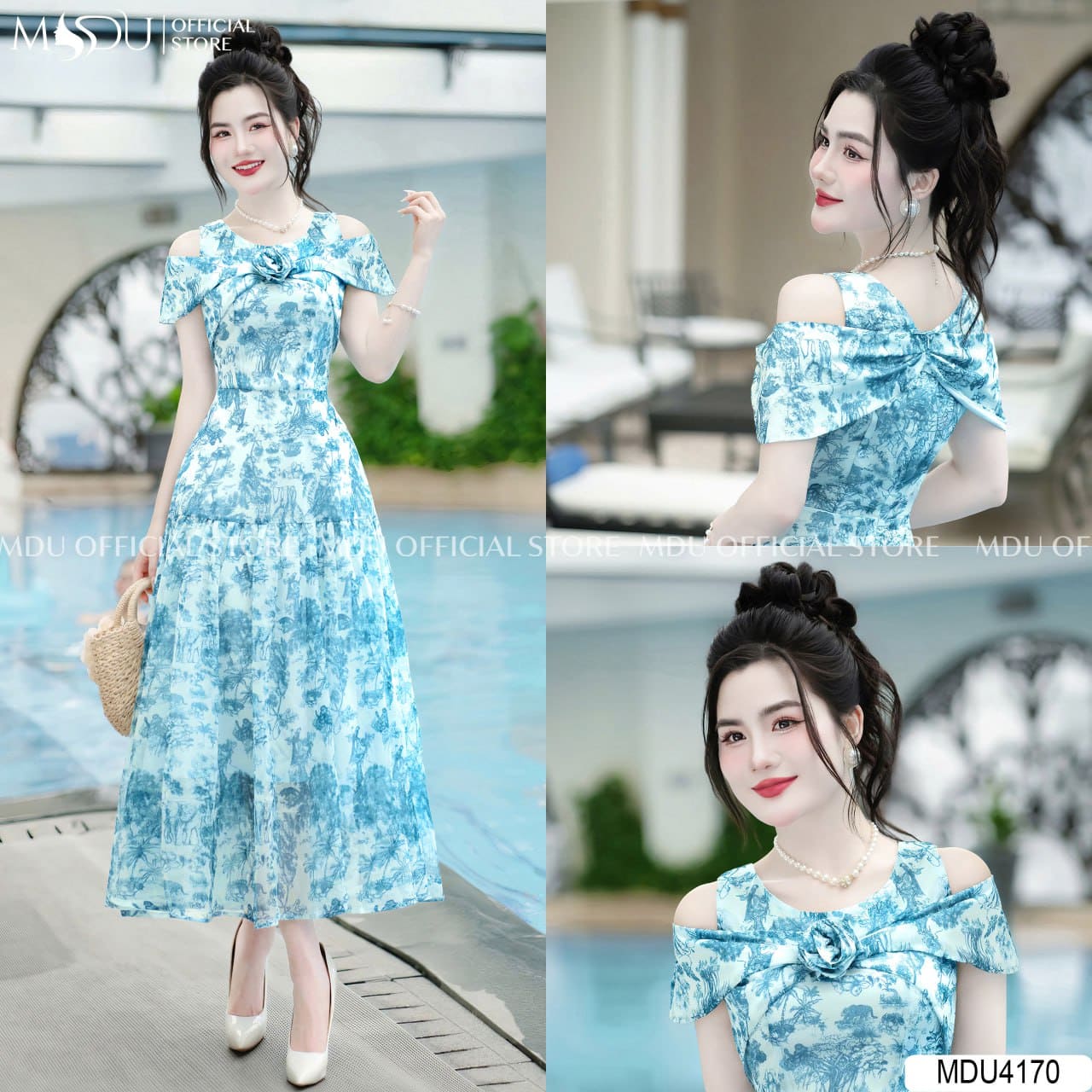 Các Kiểu Váy Maxi Hoa Nhí Đi Biển Hot Nhất Hiện Nay - Váy Maxi Hoa Nhí Đi Biển Hai Dây