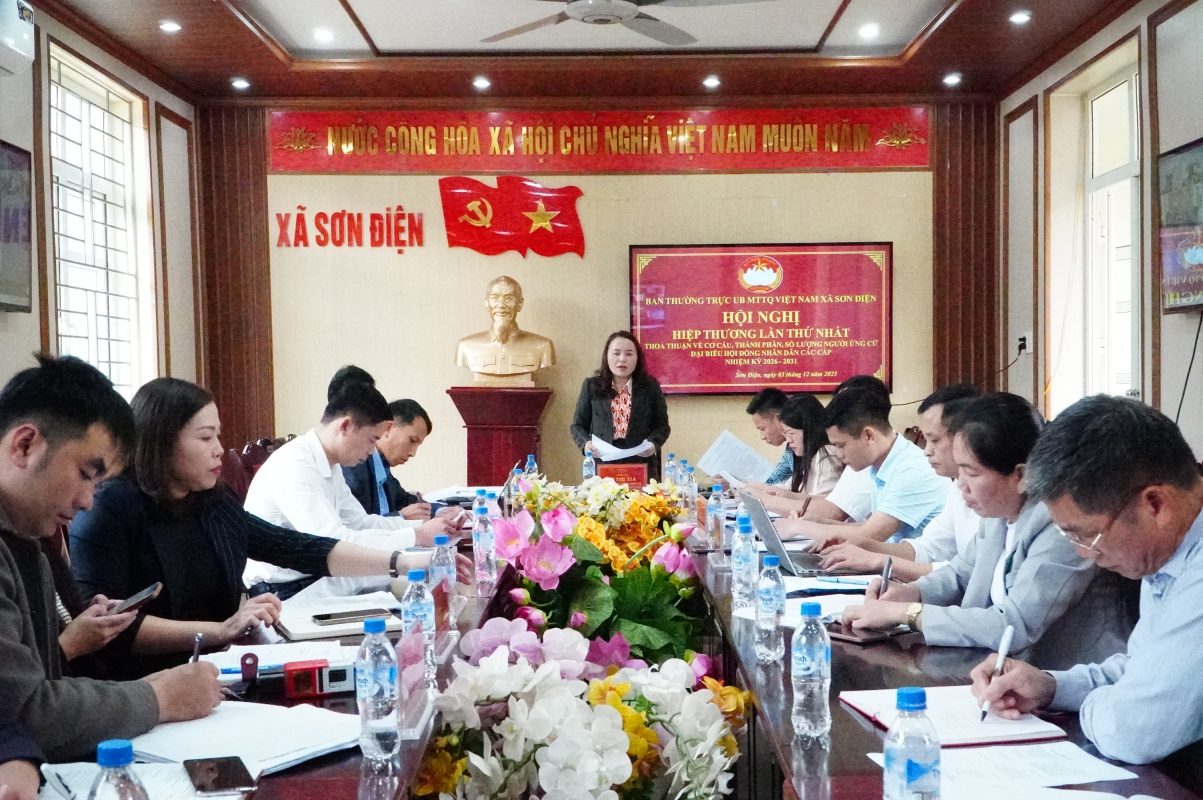 Hội nghị hiệp thương lần thứ Nhất thoả thuận cơ cấu, thành phần, số lượng người ứng cử đại biểu HĐND xã Sơn Điện nhiệm kỳ 2026–2031