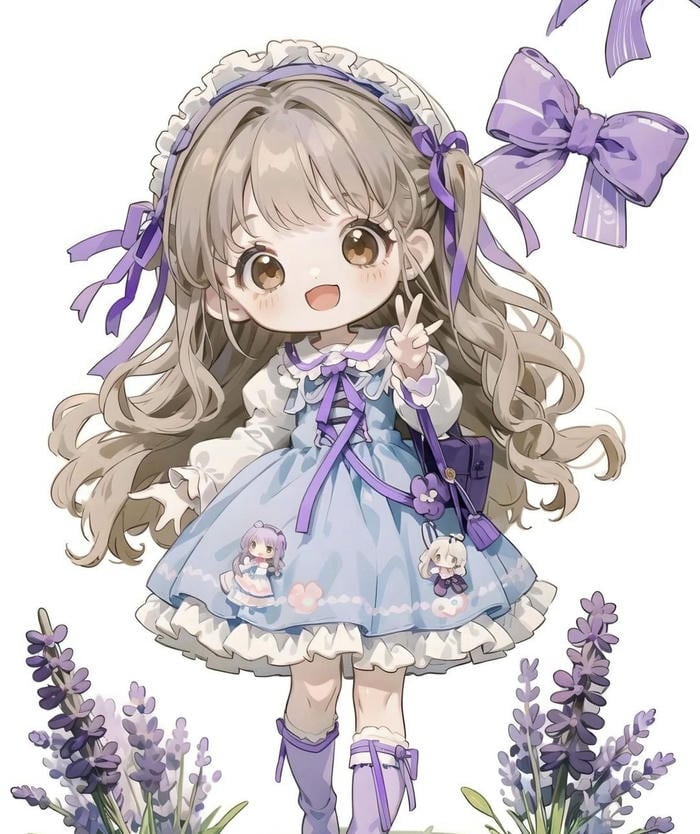 nhân vật chibi anime nữ dễ thương