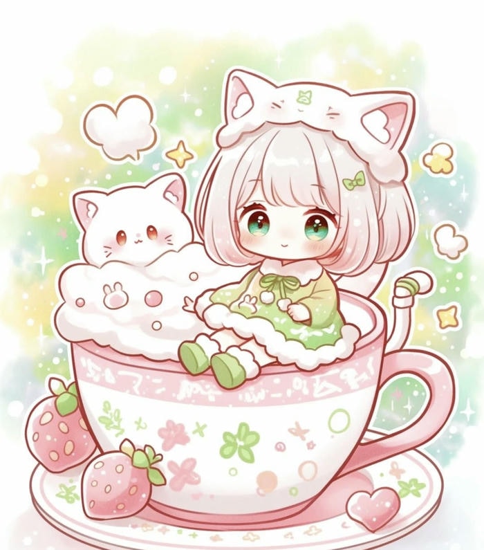 cô gái chibi anime hoạt hình