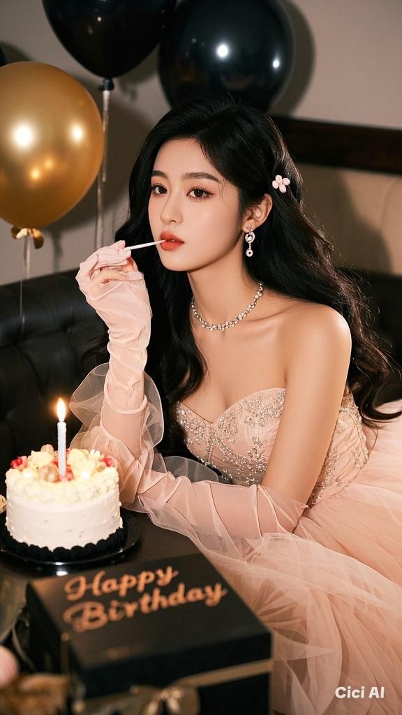 Dáng pose tinh tế bên bàn tiệc tối giản