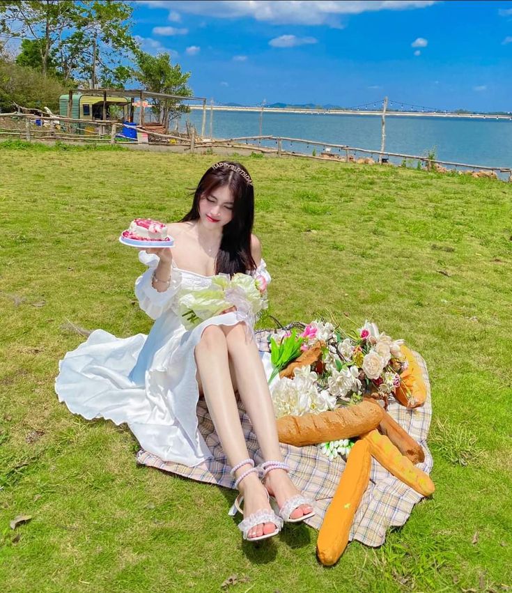 Dáng pose tinh tế giữa khung cảnh thiên nhiên