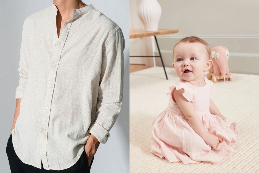 Quần áo từ vải sợi thiên nhiên