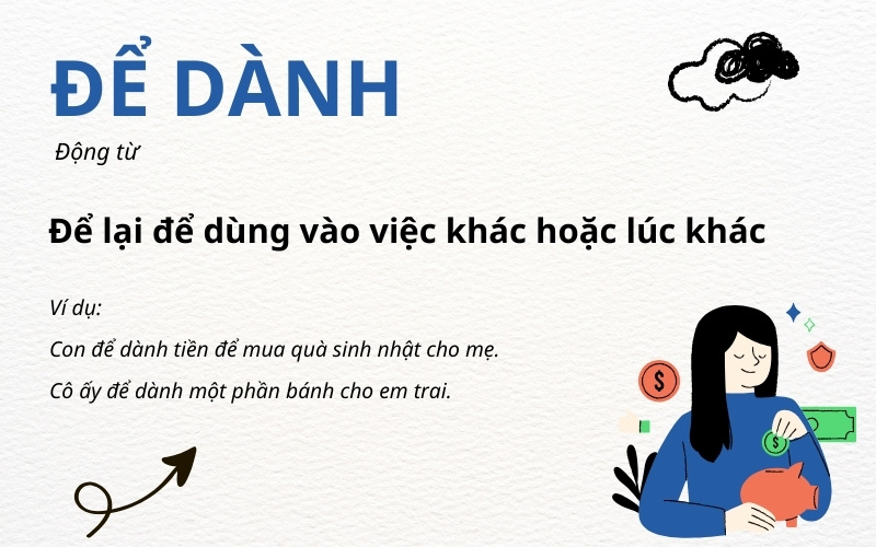 "Để dành" là gì?