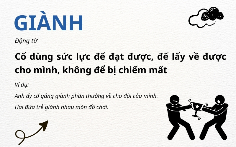 "Để giành" là gì?