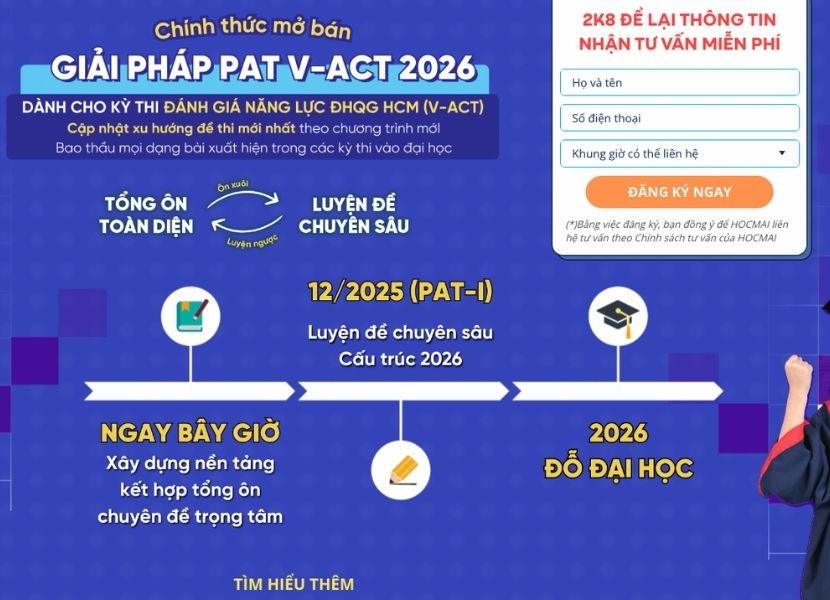 HOCMAI - Bí quyết giúp thí sinh cán mốc 900+ V-ACT