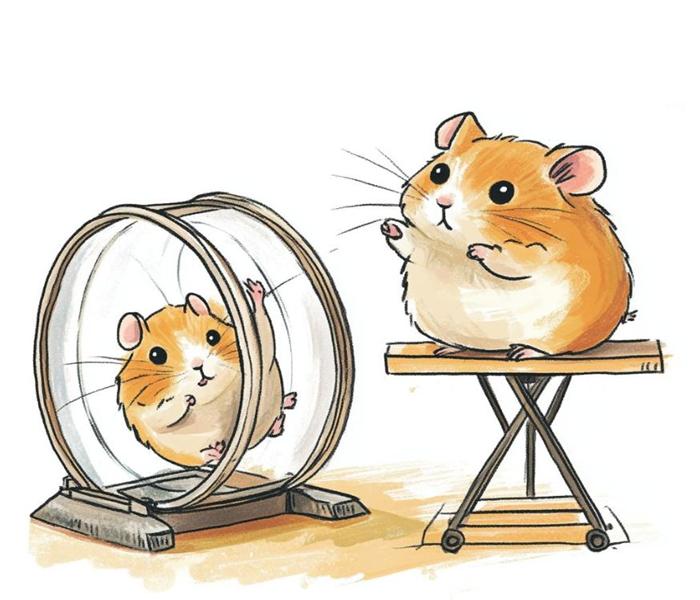 Hình ảnh con chuột hamster chibi đáng yêu xỉu