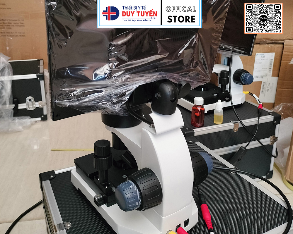 mặt sau kính hiển vi soi mao mạch