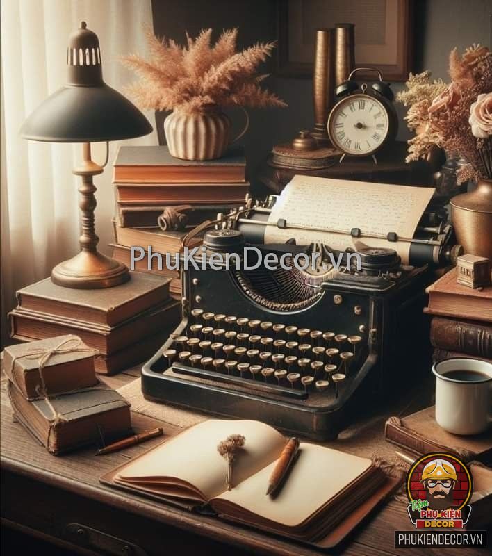 Trang trí không gian quán cafe, nhà hàng với đồ decor Vintage - Retro tại Phụ Kiện Decor