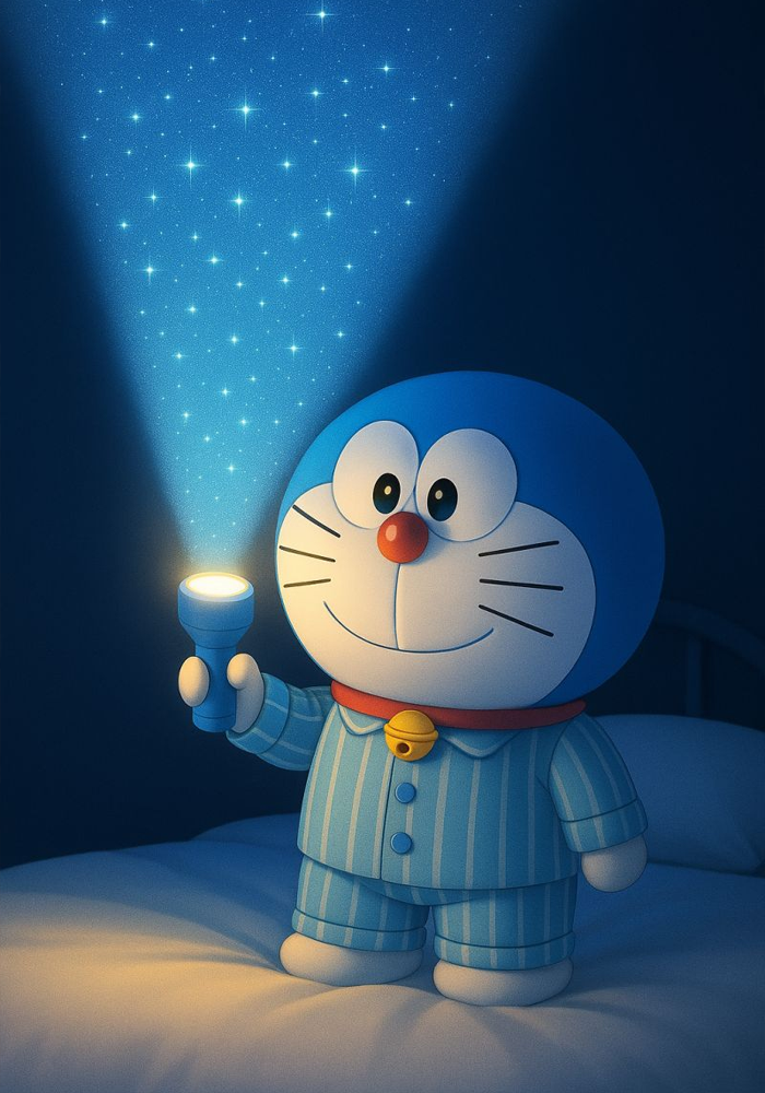 Hình Doraemon đẹp, màu sắc tươi sáng, thích hợp làm hình nền