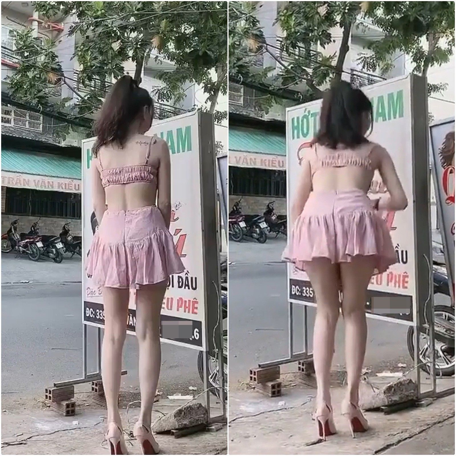 Ảnh gái đẹp mặc váy ngắn đáng yêu