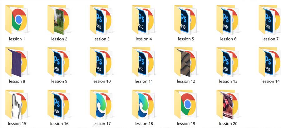 30 chương của giáo trình photoshop kèm file bài tập thực hành