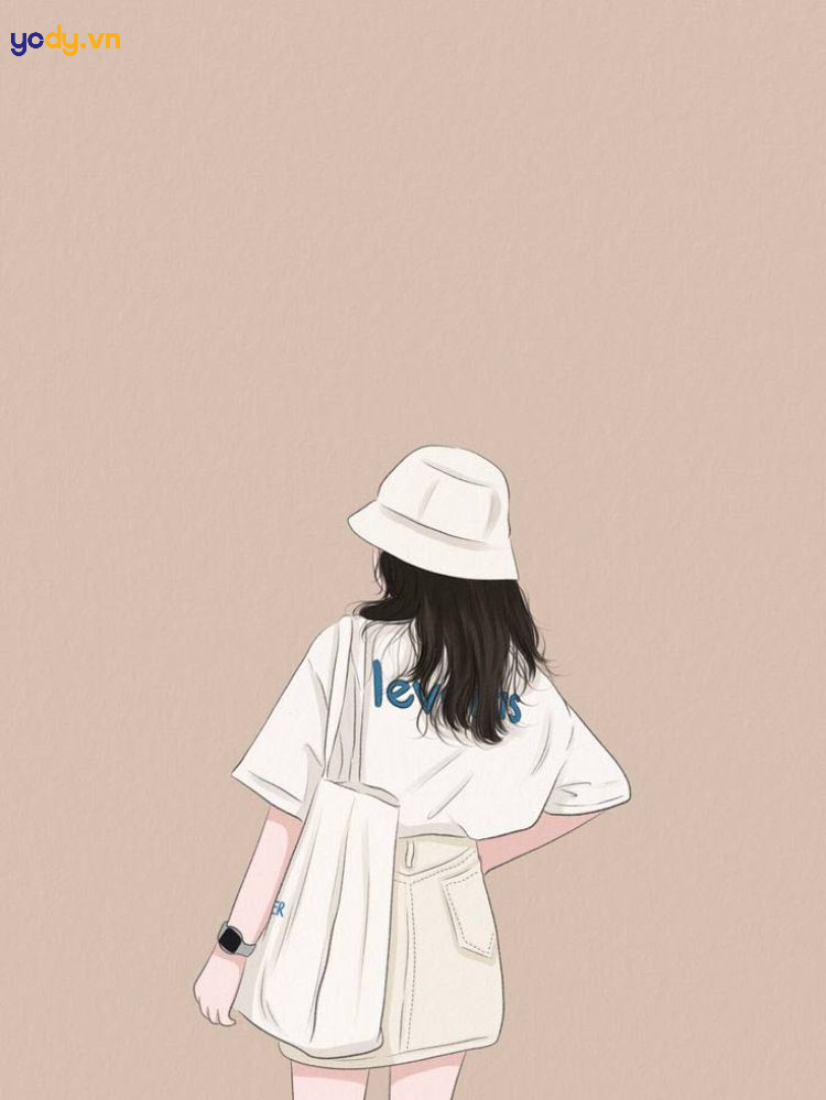 ảnh cô gái quay lưng