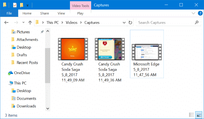 ​​thư mục captures