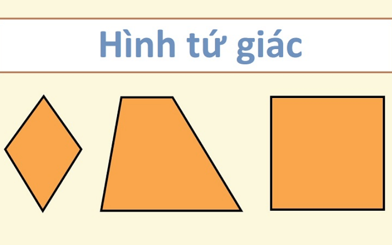 Các loại hình tứ giác. (Ảnh: Sưu tầm Internet)