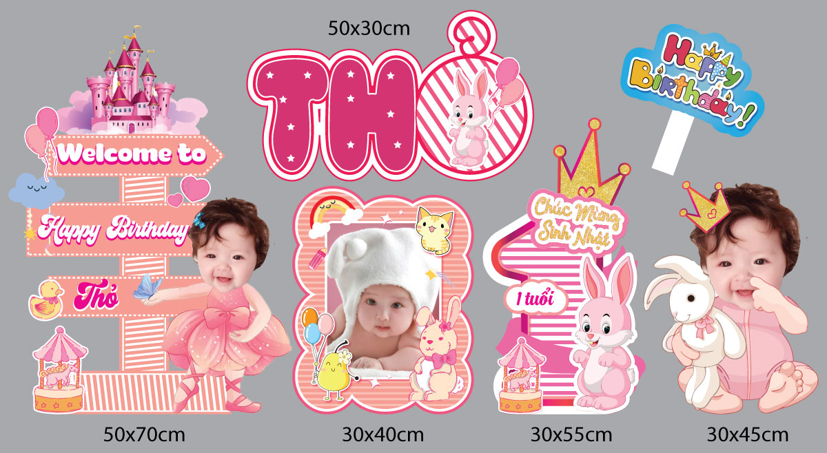 Chibi sinh nhật bé gái