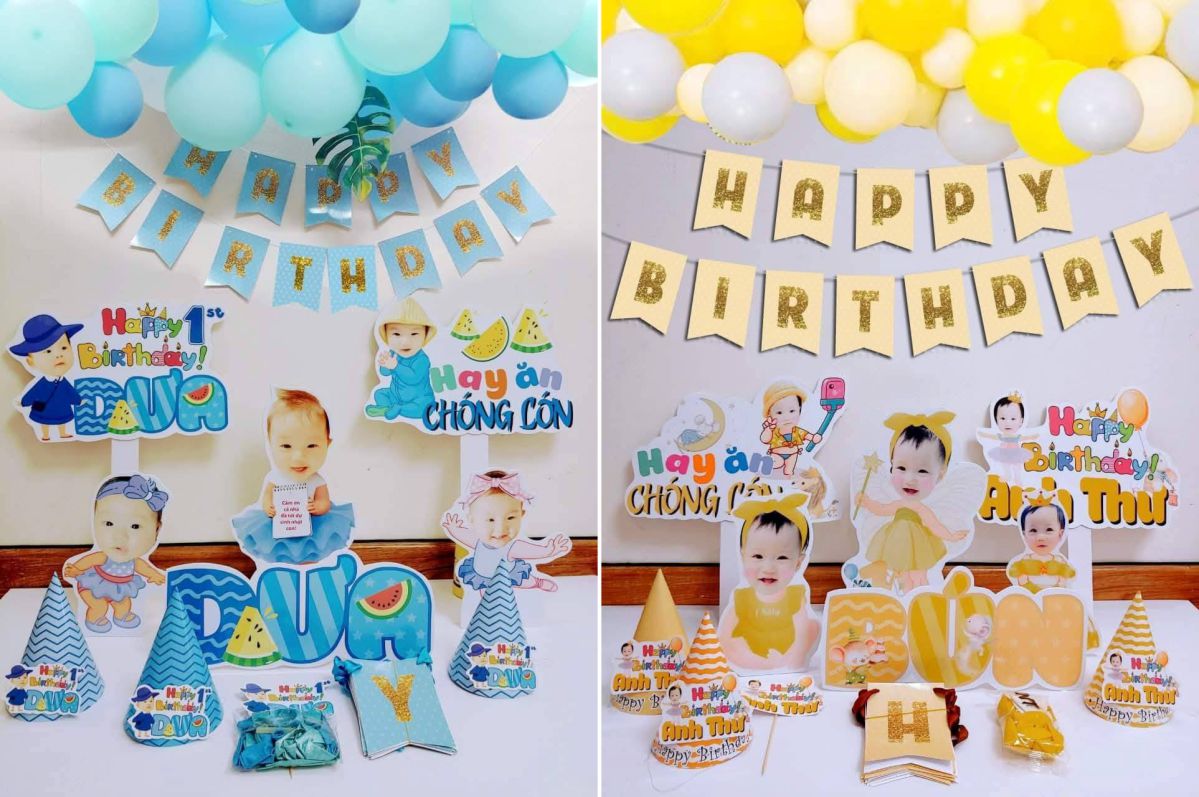 Trang trí sinh nhật cho bé gái