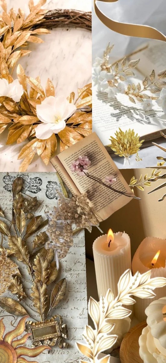 Hình nền vòng nguyệt quế phong cách trang nhã, nhắc nhở mục tiêu đạt thành tích