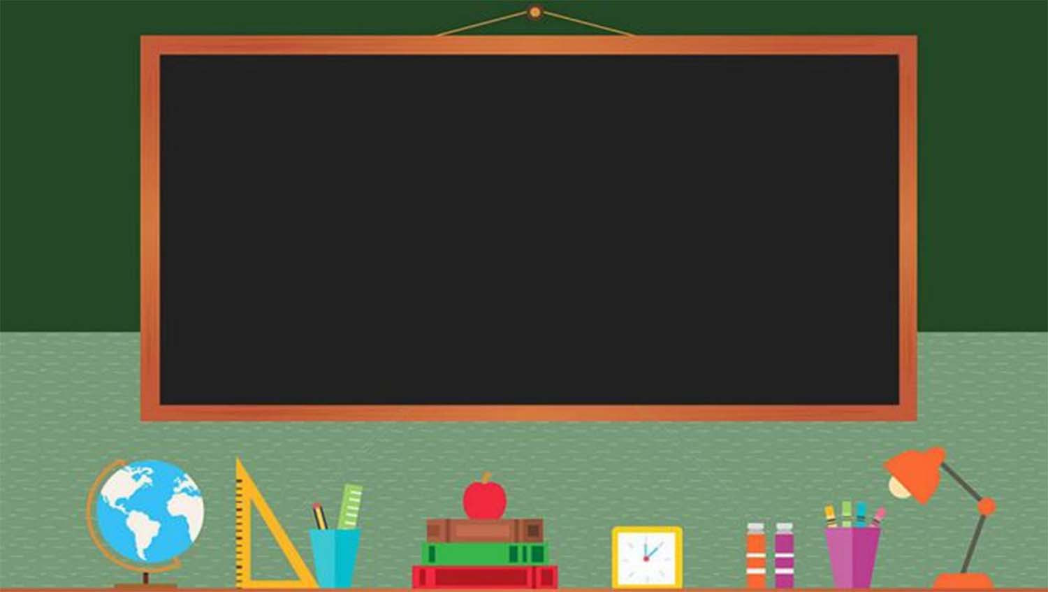 Hình nền Powerpoint Rung Chuông Vàng bảng đen