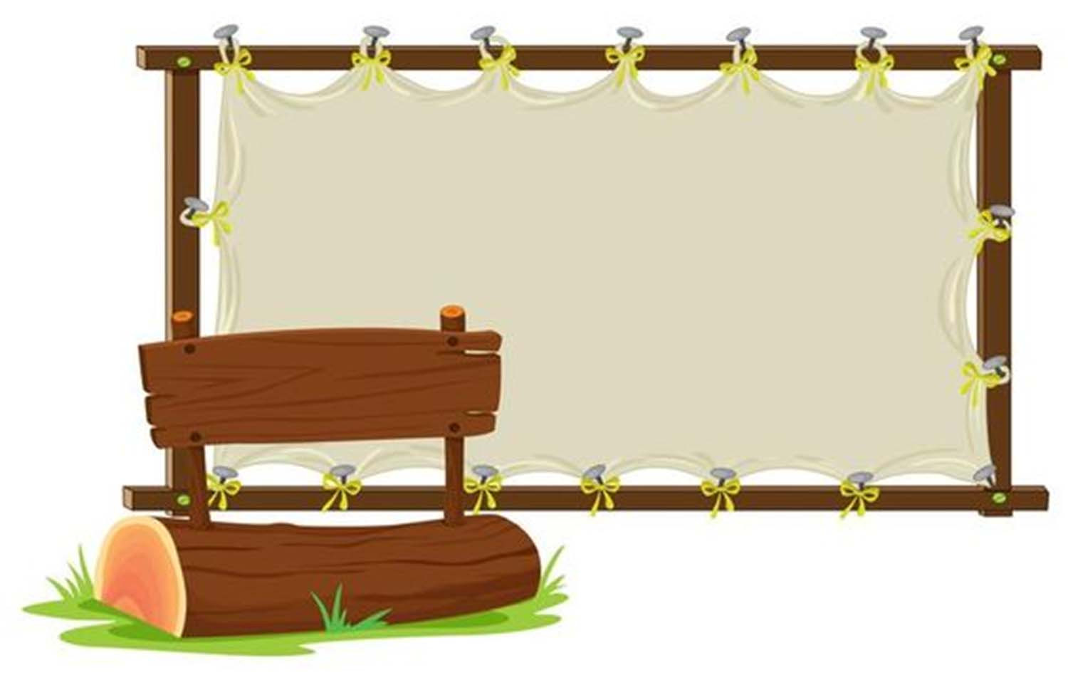 Hình nền Powerpoint Rung Chuông Vàng chuyên nghiệp hình bảng khung gỗ