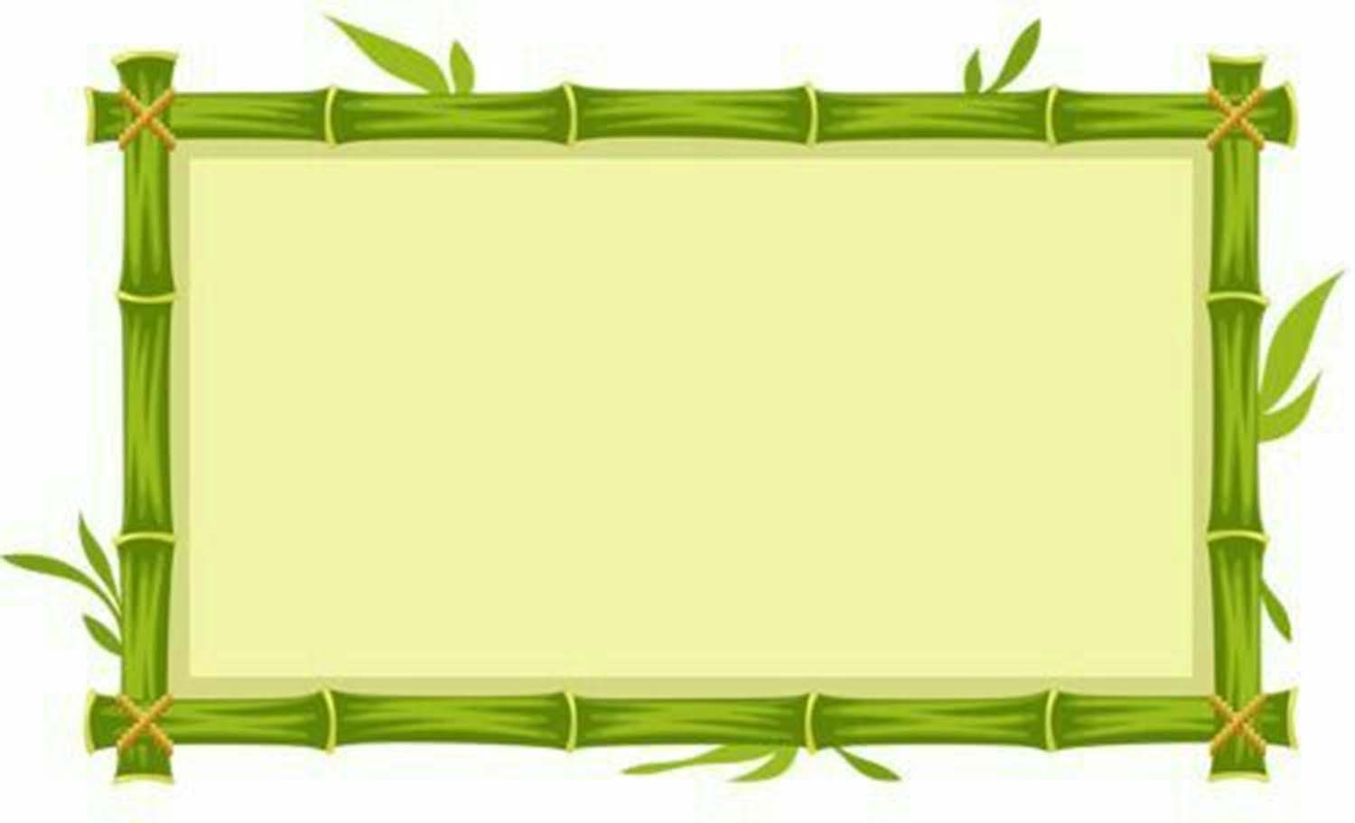 Hình nền Powerpoint Rung Chuông Vàng bảng khung tre