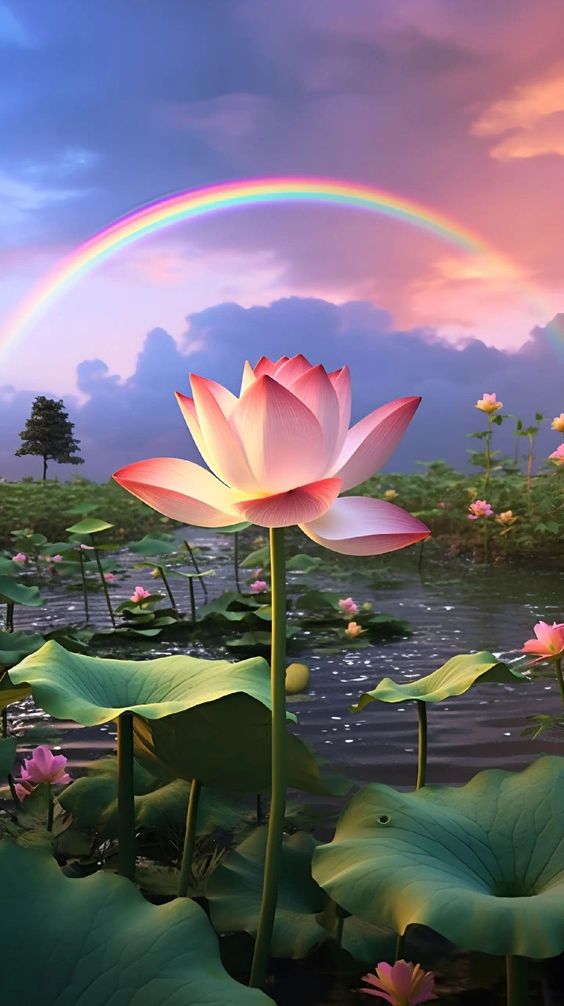 hình nền hoa sen 3d