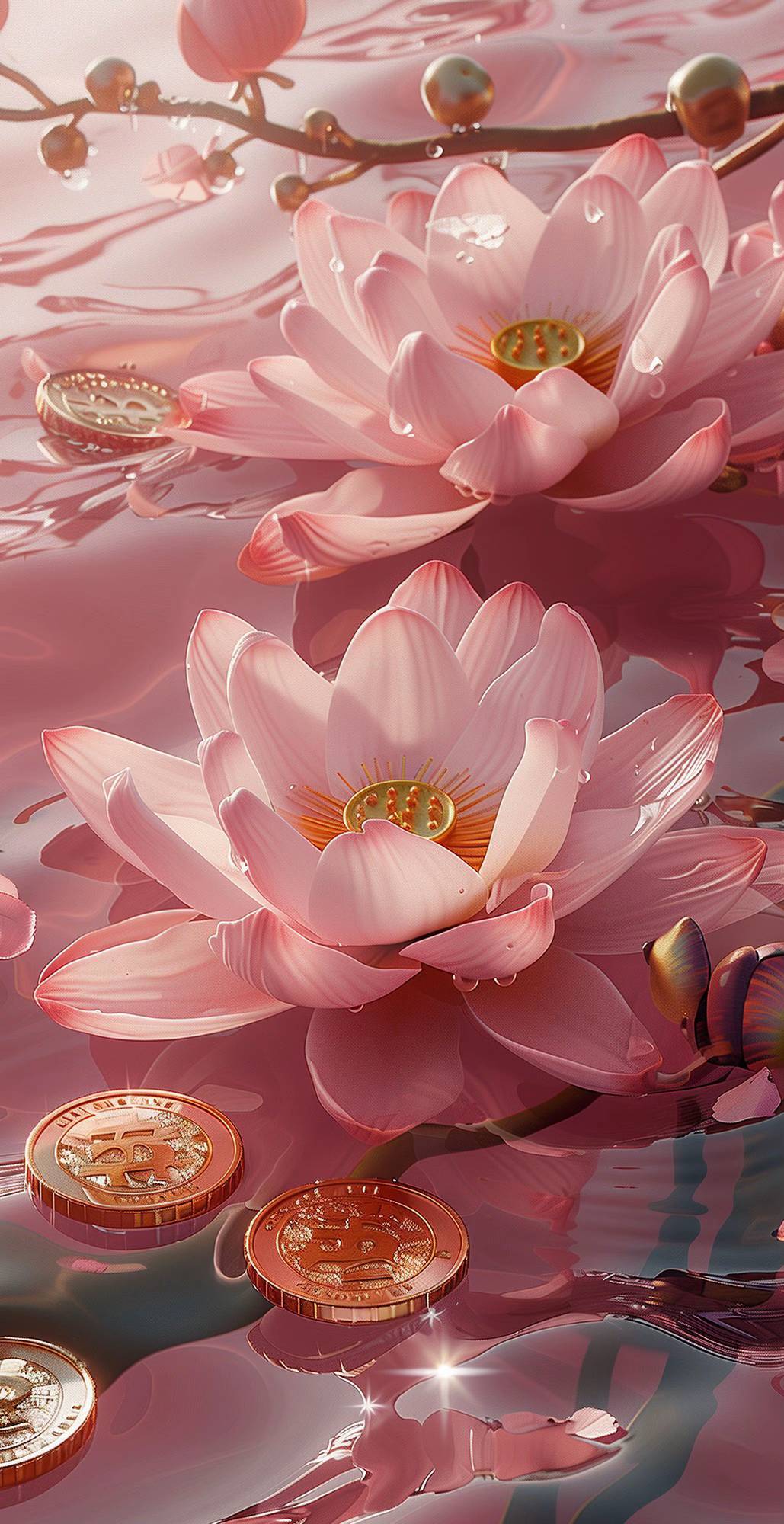 hình nền hoa sen hồng