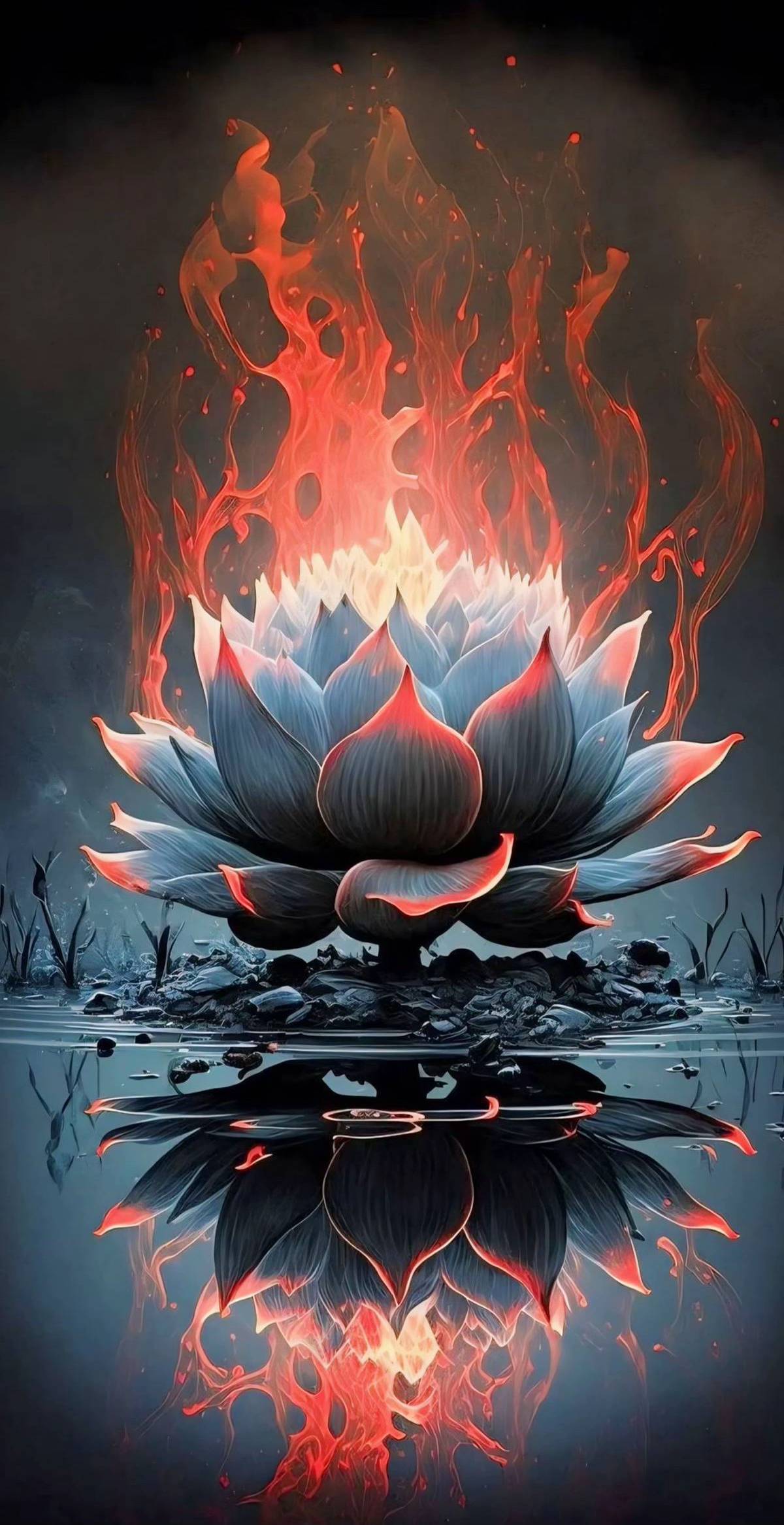 hình nền hoa sen 3d