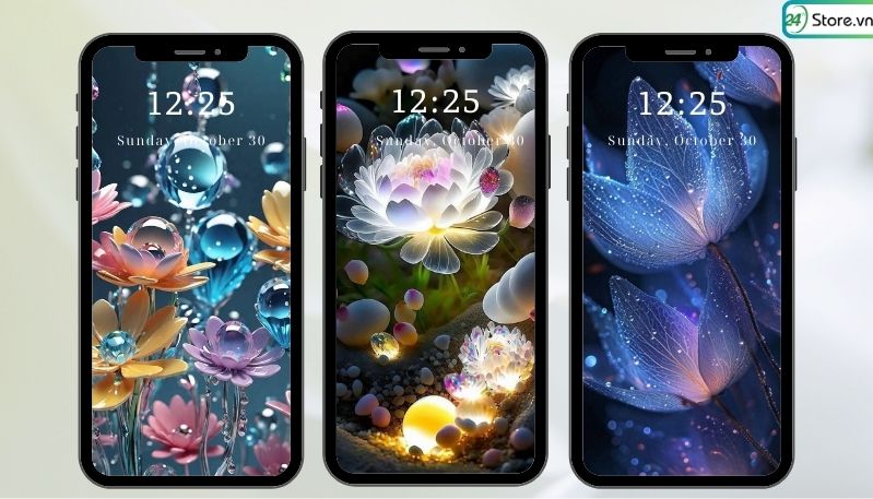 hình nền hoa sen 3d