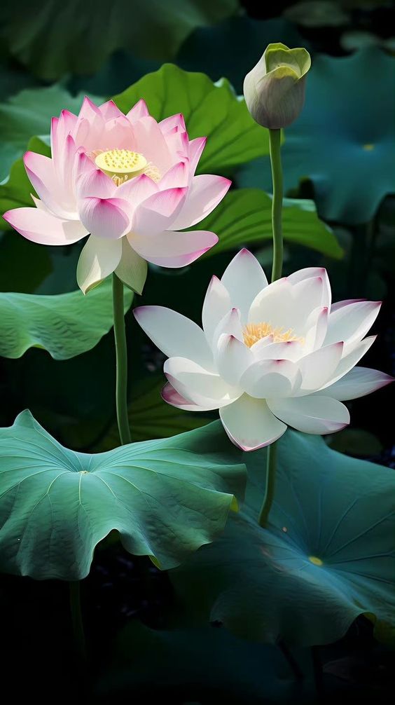 hình nền hoa sen trắng