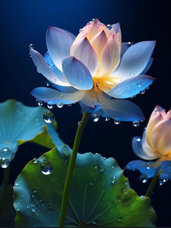 hinh-nen-hoa-sen-mau-xanh