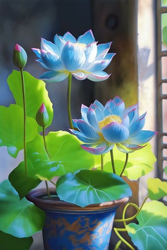 hinh-nen-hoa-sen-mau-xanh