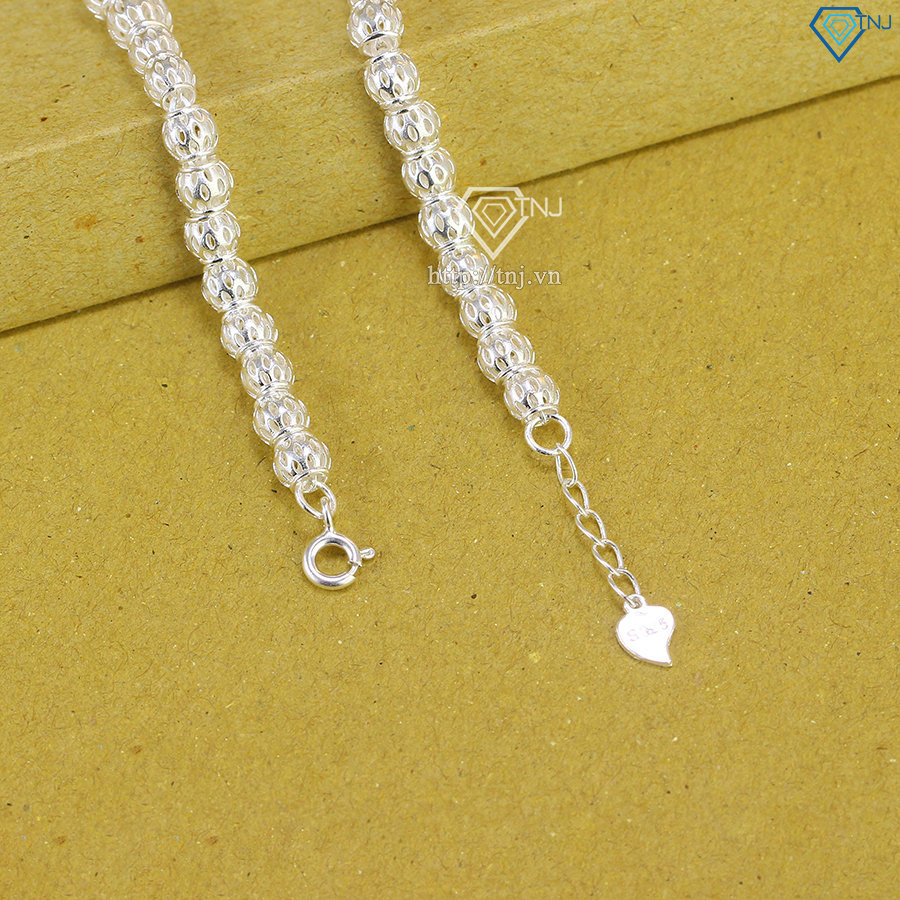 Lắc tay bạc nữ hình trái châu đẹp LTN0391