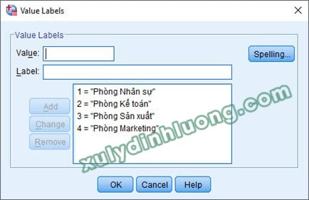 khai báo biến trên SPSS