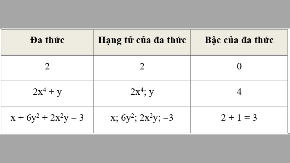 Đa thức là gì? Lý thuyết về đa thức và bài tập ví dụ có lời giải