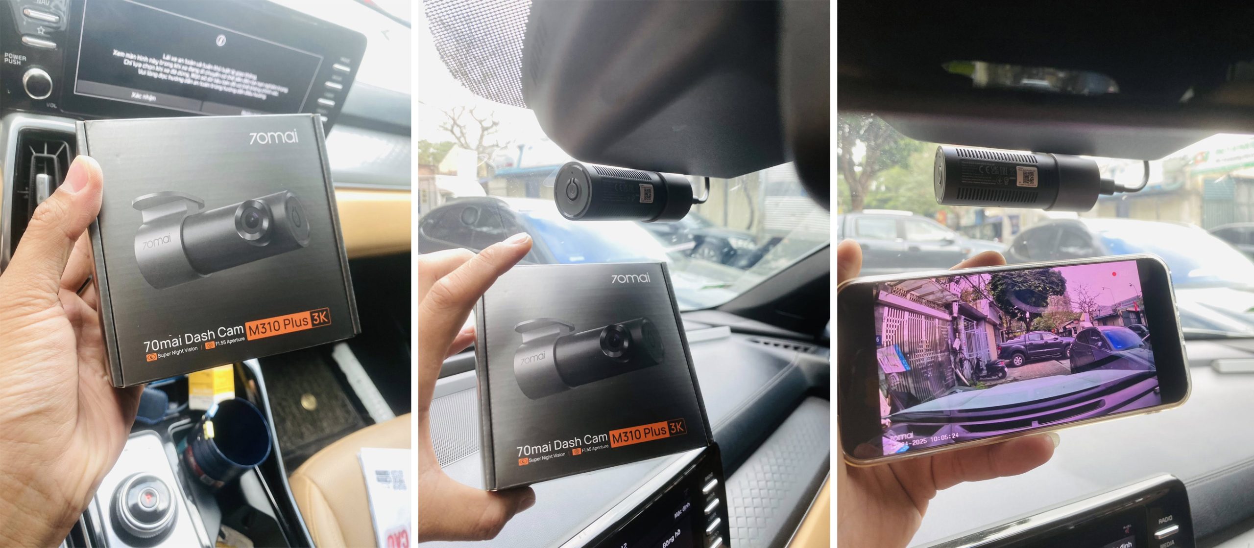 xiaomi 70mai m310 plus ghi hình 3k