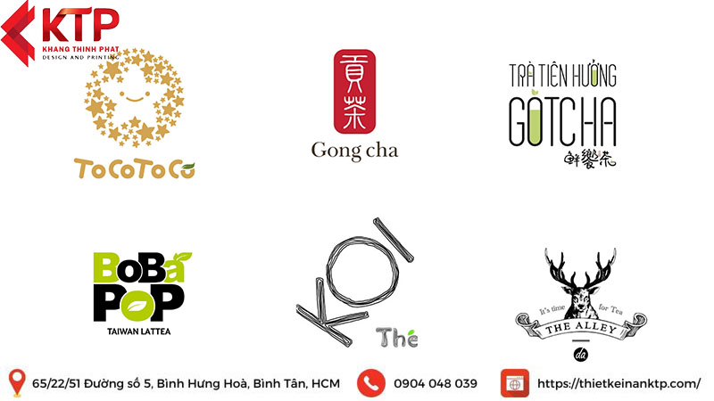 thiết kế logo trà sữa