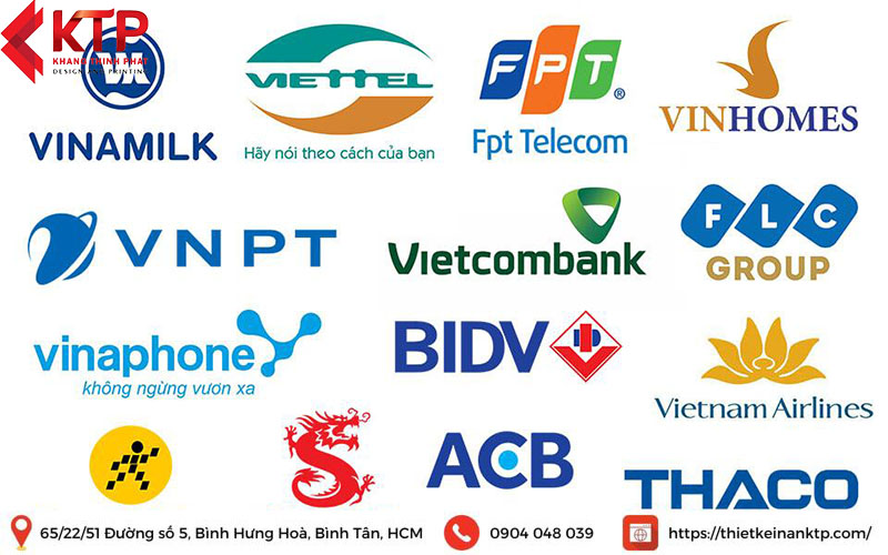 mẫu logo đẹp đơn giản của các thương hiệu