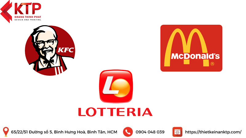 thiết kế mẫu logo đẹp của thương hiệu thức ăn nhanh