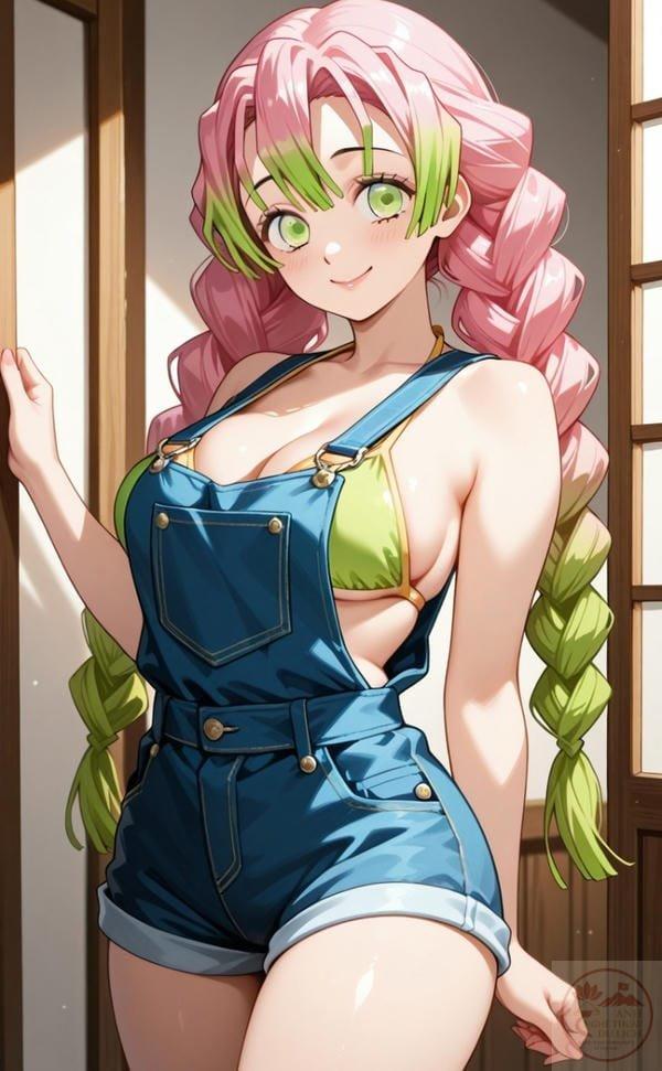 Mitsuri tóc dài thần thái