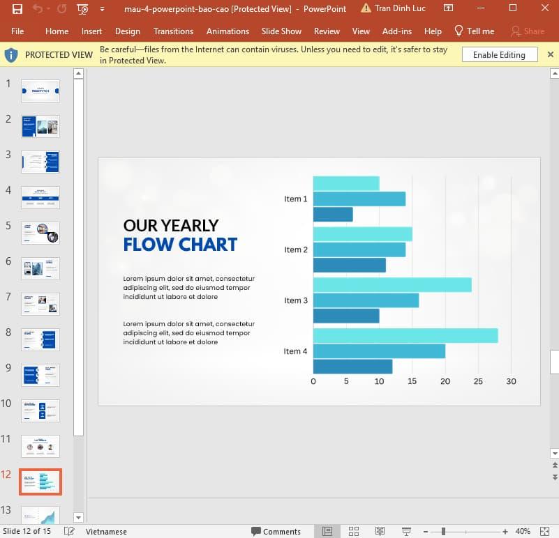 mẫu Powerpoint báo cáo 6