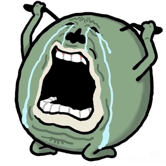 Ảnh chế em bé buồn thiu mặt xệ xuống dễ thương