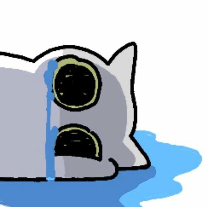 Meme buồn sinh vật lạ nằm sấp khóc lóc thảm thương